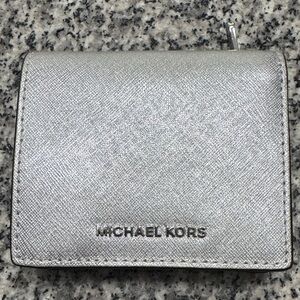 Michael Kors Metallic Silver Wallet